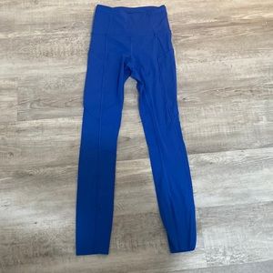Fast and free high rise tight 25” size 0 symphony blue lululemon leggings